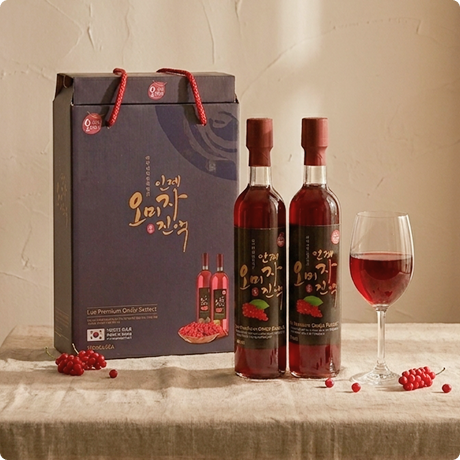 [VIP] [인제명품오미자] 프리미엄 오미자진액 (500ml x 2병)