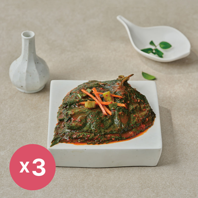 [예소담] 생깻잎 김치 400g x 3팩 (묶음)