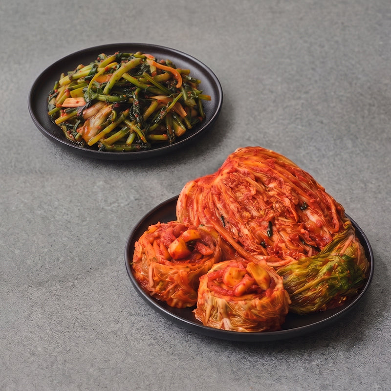 [韩国直送A] 黄金潭老板包菜泡菜3kg + 黄瓜泡菜2kg