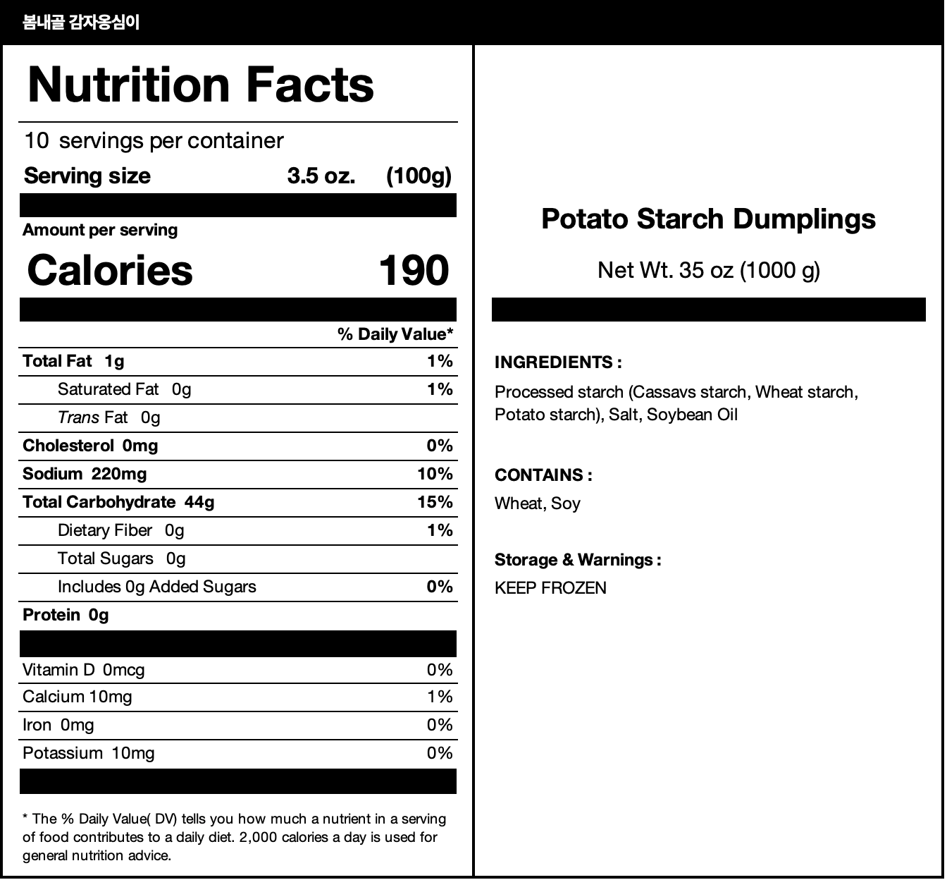  nutrition facts