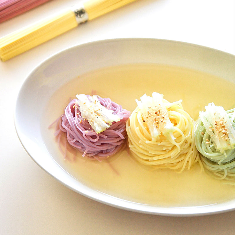 [Myeongawon] Premium Hand Pulled 5 Color Fine Noodles 500g