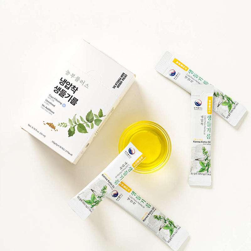 [3+1] [농부플러스] 냉압착 생들기름 스틱 50g (5gx10개) (묶음)