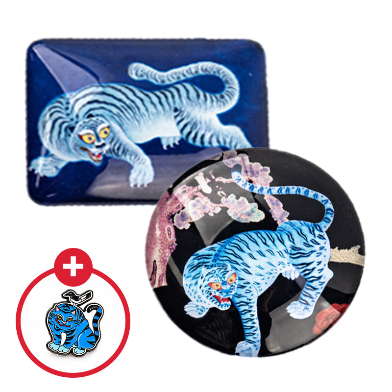 [K Direct Delivery] Yulart Magpie & Tiger Set (Select Option) + Free Gift: Jakhodo Badge