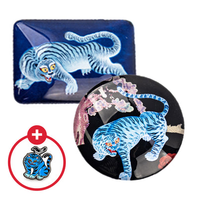 [K Direct Delivery] Yulart Magpie & Tiger Set (Select Option) + Free Gift: Jakhodo Badge