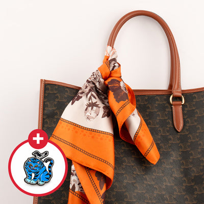 [K Direct Delivery] Yulart Minhwa Square Silk Scarf (Select Option) + Free Gift: Jakhodo Badge