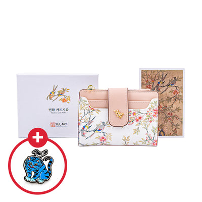 [K Direct Delivery] Yulart Minhwa Wallet & Pure Gold Leaf Card Set (Select Option) + Free Gift: Jakhodo Badge