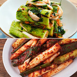 [한국직배송 B] 연천군 미금치 제철 오이소박이 2kg + 대파김치 1kg + 겉절이 1kg