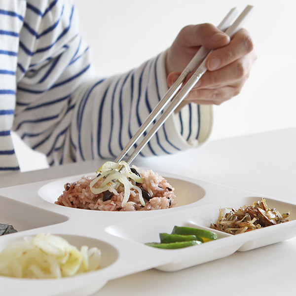 Verbe Spoon & Chopsticks Ink black 5 Set + Ivory 5 Set