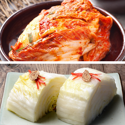 Hwang Jin Dam Premium Cabbage Kimchi 5kg + White Kimchi 3kg_Free Shipping