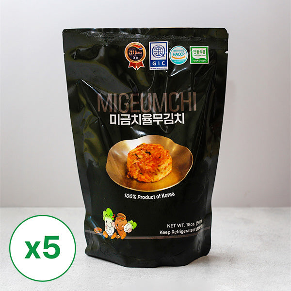 [임진강김치] 연천 미금치 율무 맛김치 500g x 5개 (묶음)